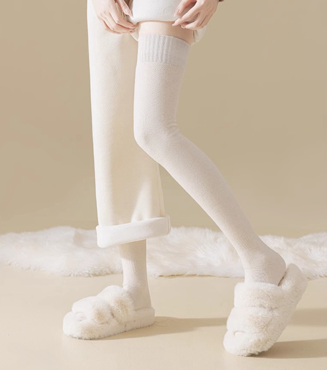 Long thigh socks knee-high socks